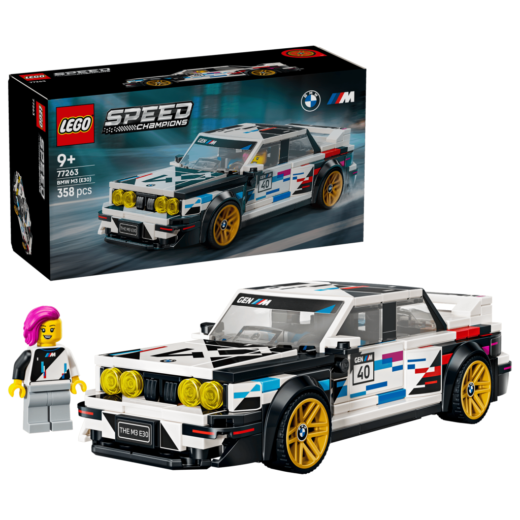 LEGO Speed Champions 77263 BMW M3 (E30): el mítico deportivo celebra su 40.º aniversario con un nuevo set