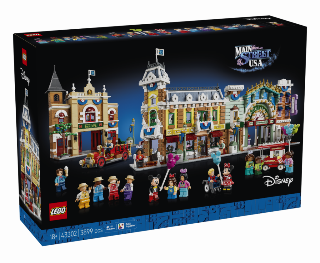 LEGO Disney 43302 Main Street, U.S.A. ya es oficial: un paseo por el corazón de los parques Disney en versión LEGO