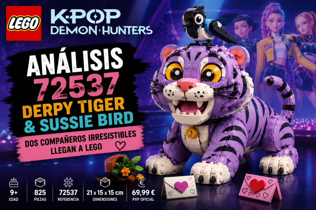 Análisis del LEGO KPop Demon Hunters 72537 Derpy Tiger and Sussie Bird