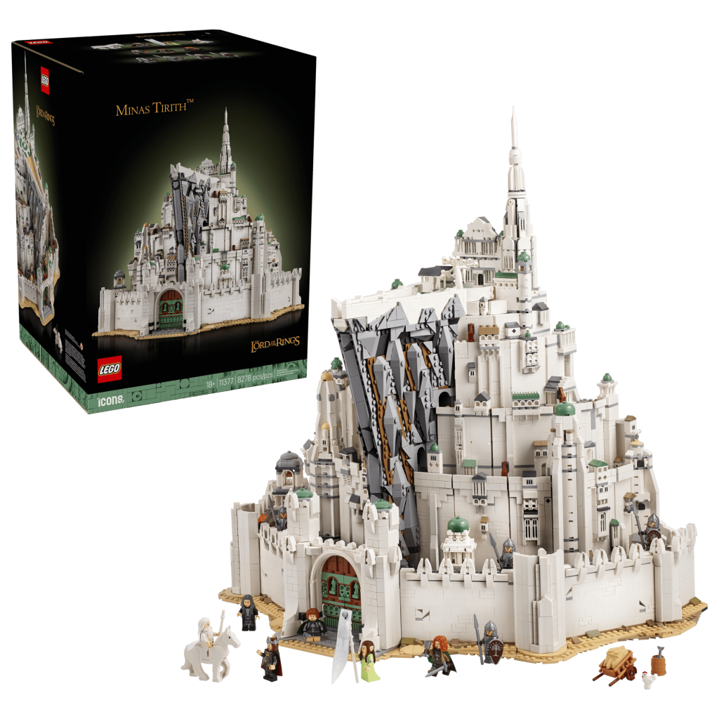 LEGO Icons 11377 Minas Tirith ya es oficial: el mayor set de El Señor de los Anillos jamás creado