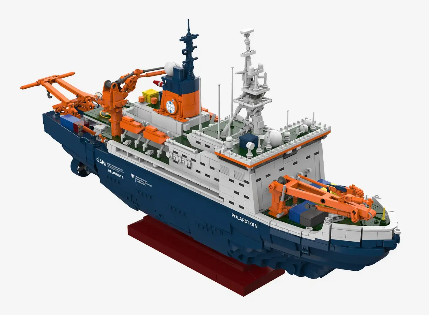 BlueBrixx Research Icebreaker Polarstern expuesto